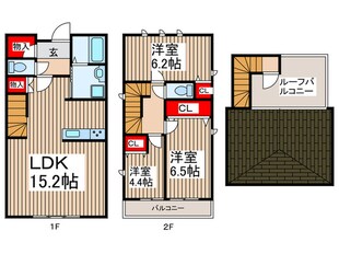 仮）草加市新善町戸建てC棟の物件間取画像